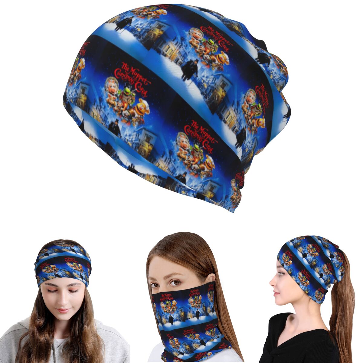 Knit Beanie Hat Warm - وشاح سحري دافئ للرقبة من Muppet