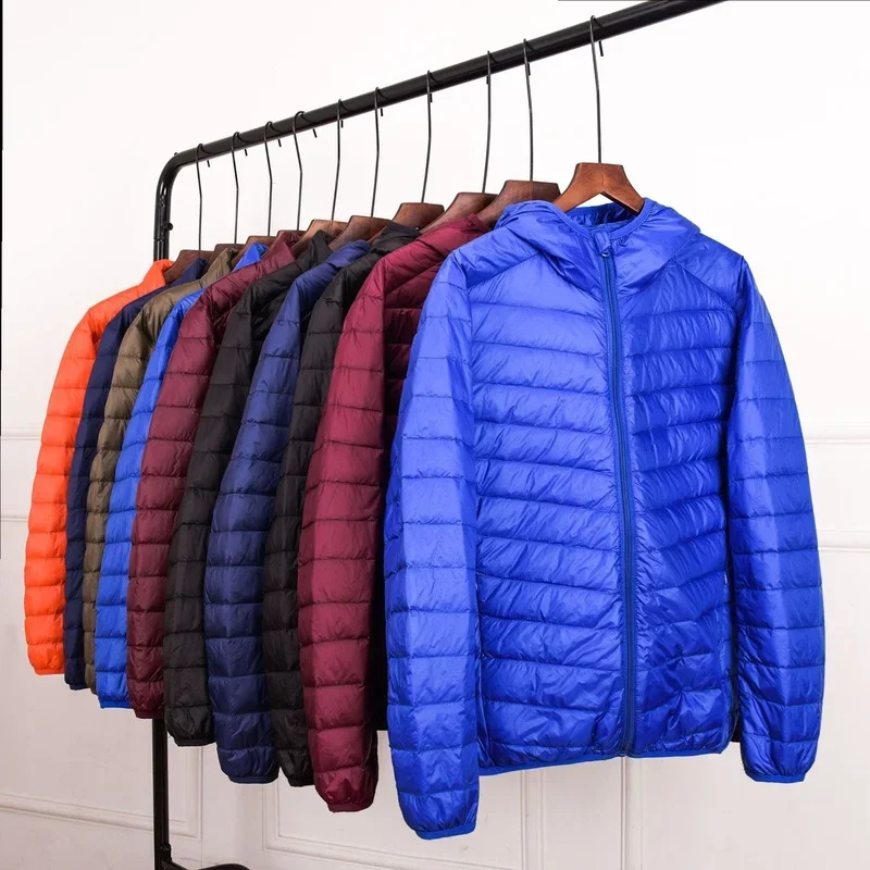 Down Jacket Packable - حجم كبير 7XL 11XL الرجال سترة