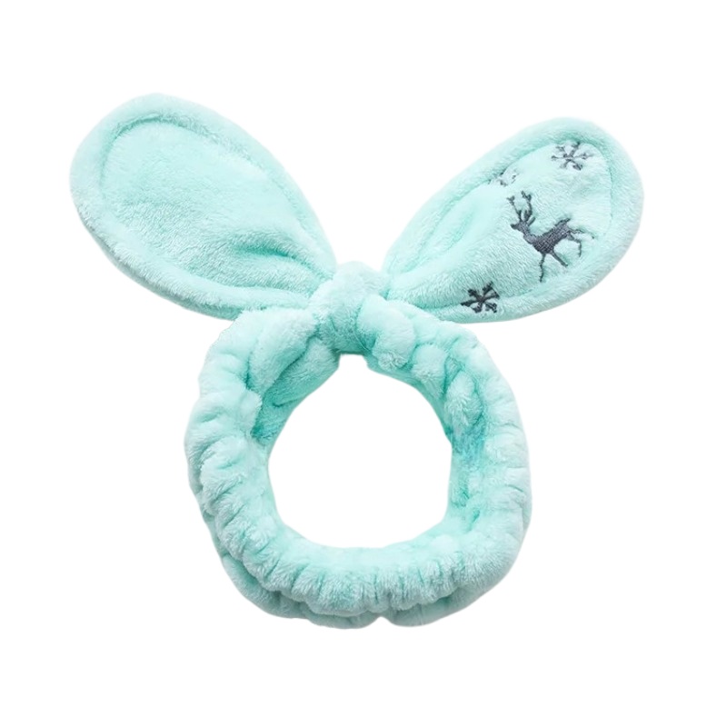 Winter Headband Fleece - لينة الرجعية عيد الميلاد الأيائل ندفة
