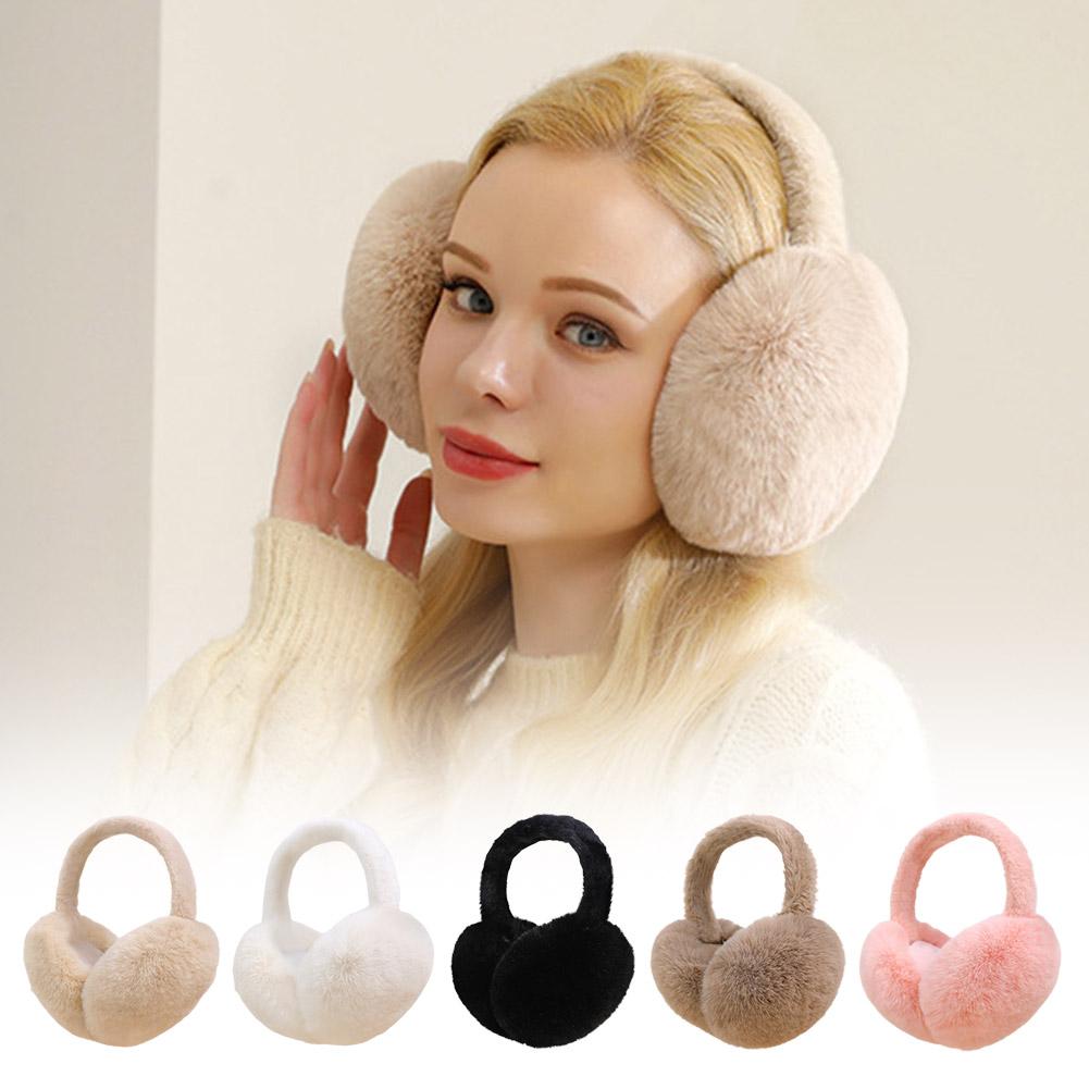 Earmuffs Foldable - أغطية أذن دافئة للشتاء للنساء، أغطية
