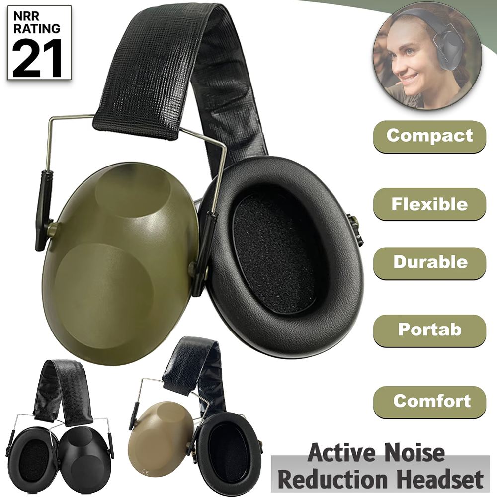 Earmuffs Foldable - سماعات أذن عازلة للضوضاء للحماية السمعية،