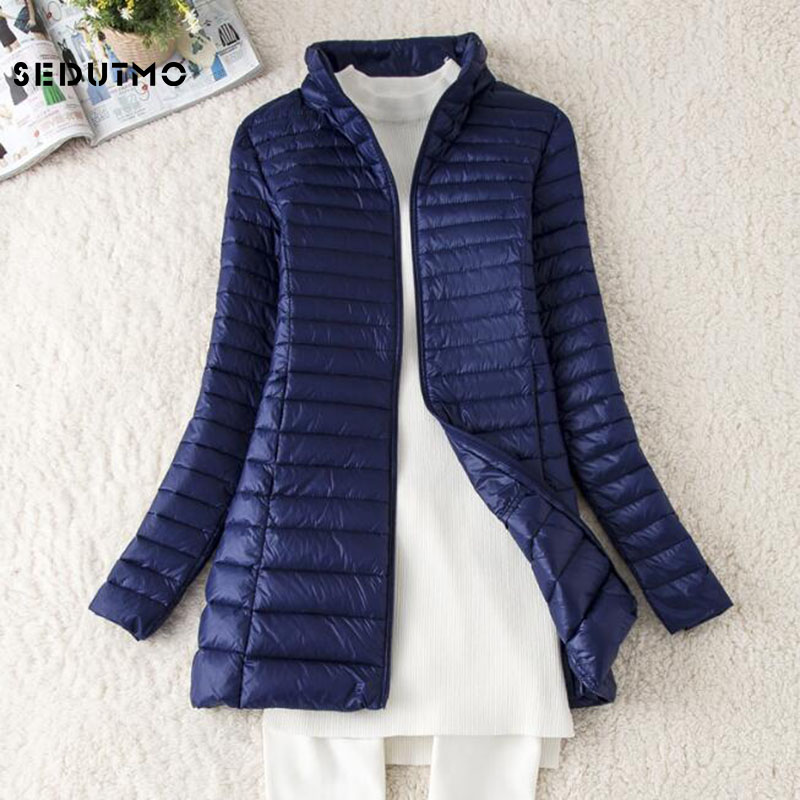 Down Jacket Packable - SEDUTMO الشتاء المرأة طويلة أسفل السترات