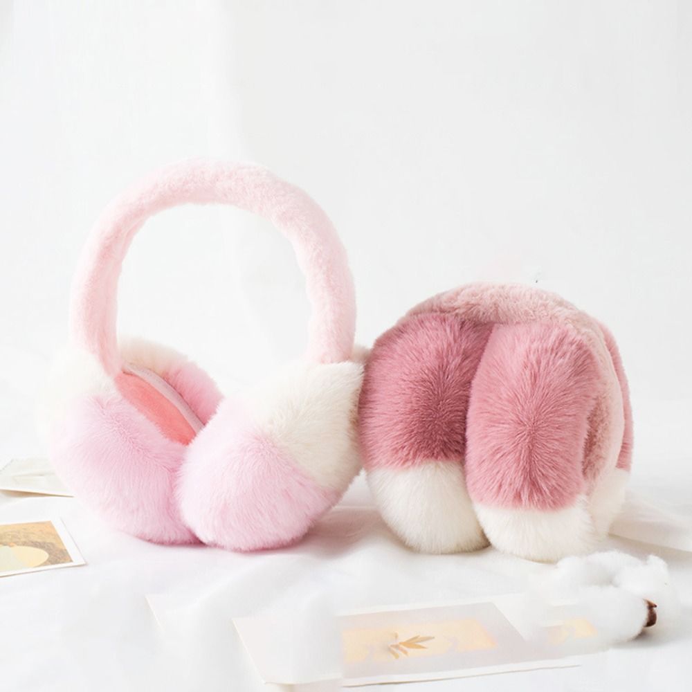 Earmuffs Foldable - موضة فو الفراء الأذن يفشل لون