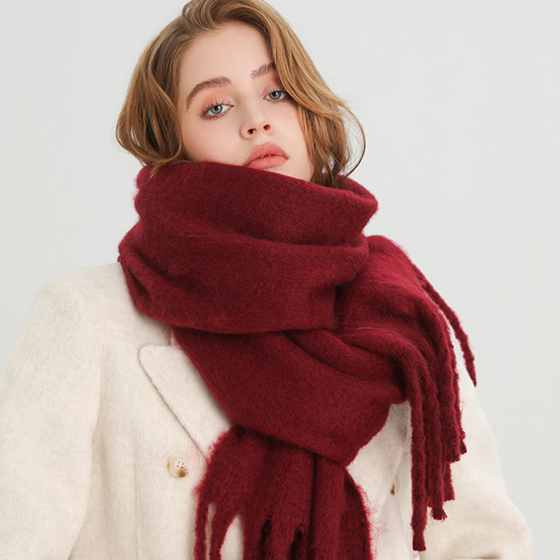 Cashmere Pashmina Wrap - وشاح شتوي للنساء كشمير دافئ صلب