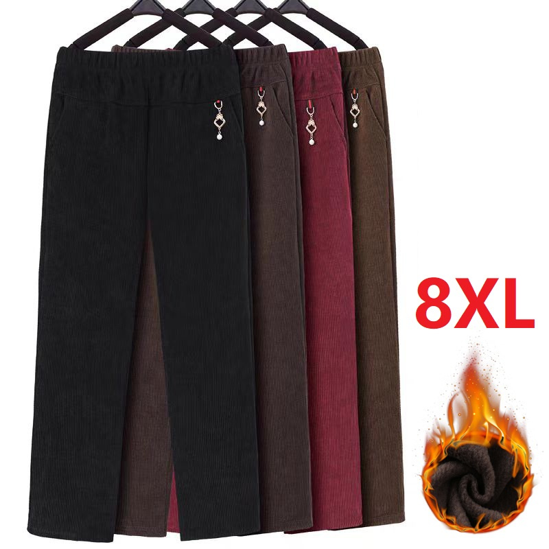 Corduroy Pant Warm - عالية الجودة سروال قصير مستقيم بنطلون