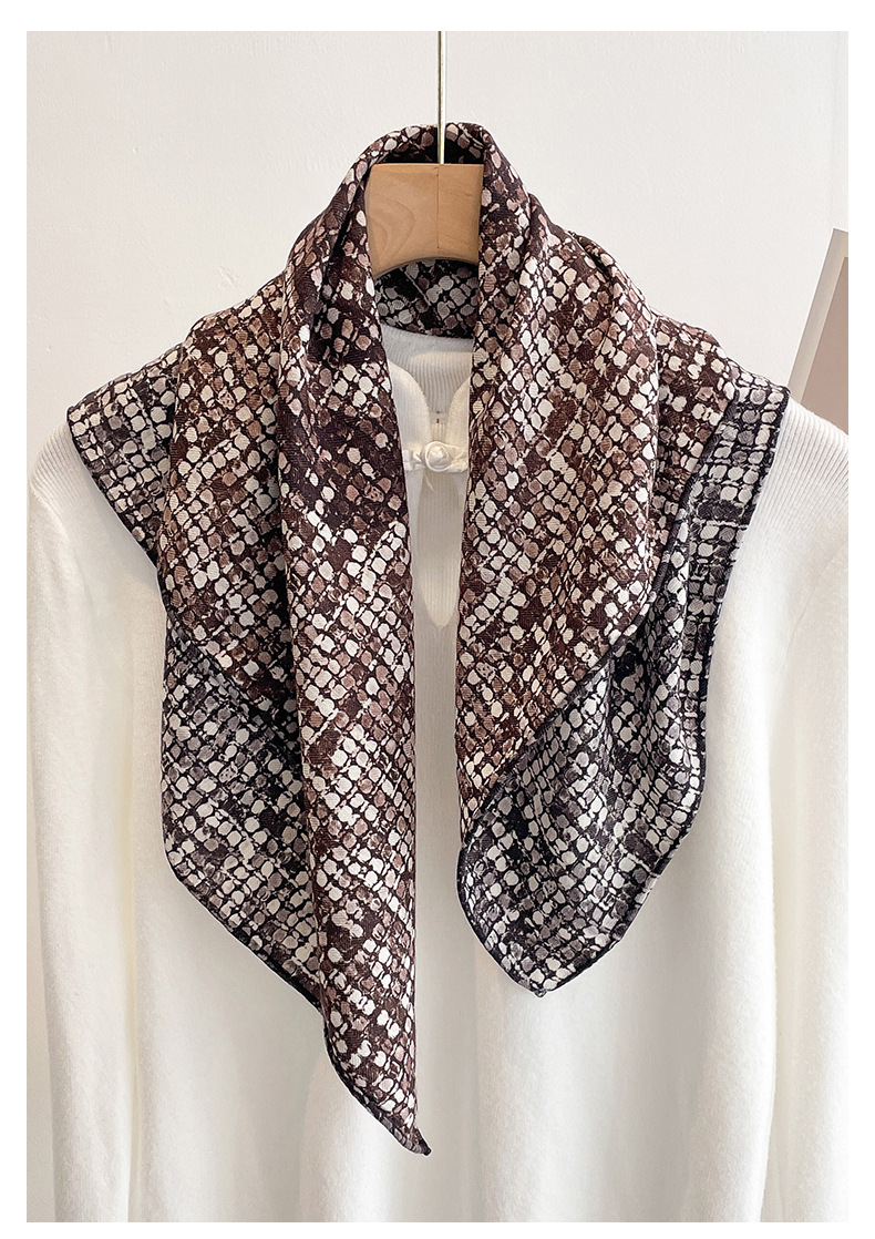 Wool Scarf Men - وشاح نسائي 70% صوف و30% حرير،