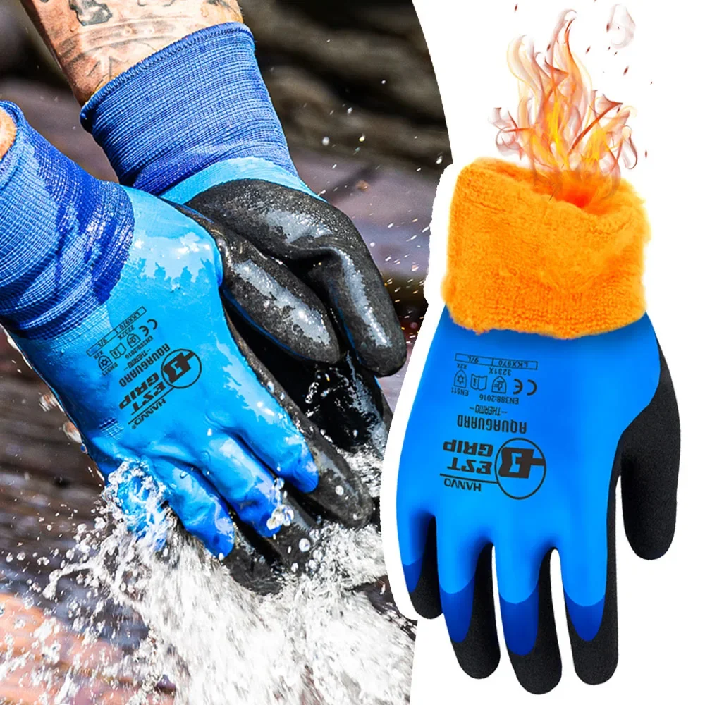 Snow Glove Insulated - قفازات عمل شتوية مقاومة للماء، بطانة
