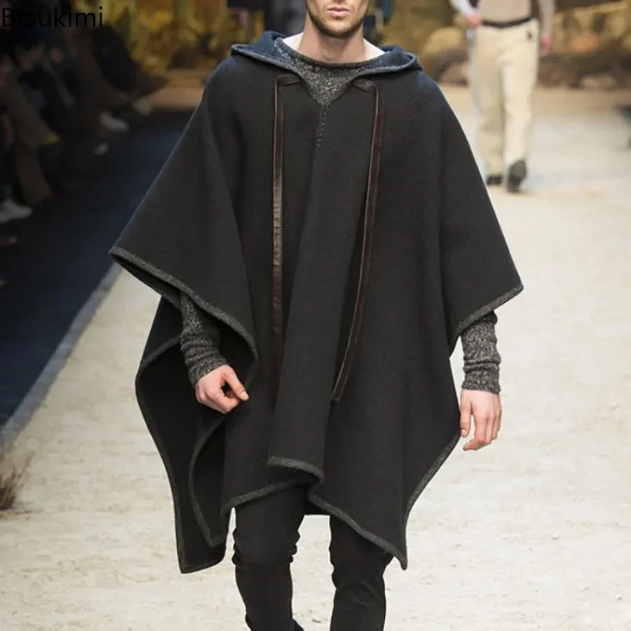 Wool Scarf Men - جديد 2025 سترات شال رجالية للخريف