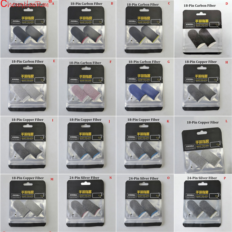 Touch Screen Gloves - 2/5/10 مجموعات من أغطية الأصابع الفضية/النحاسية/من