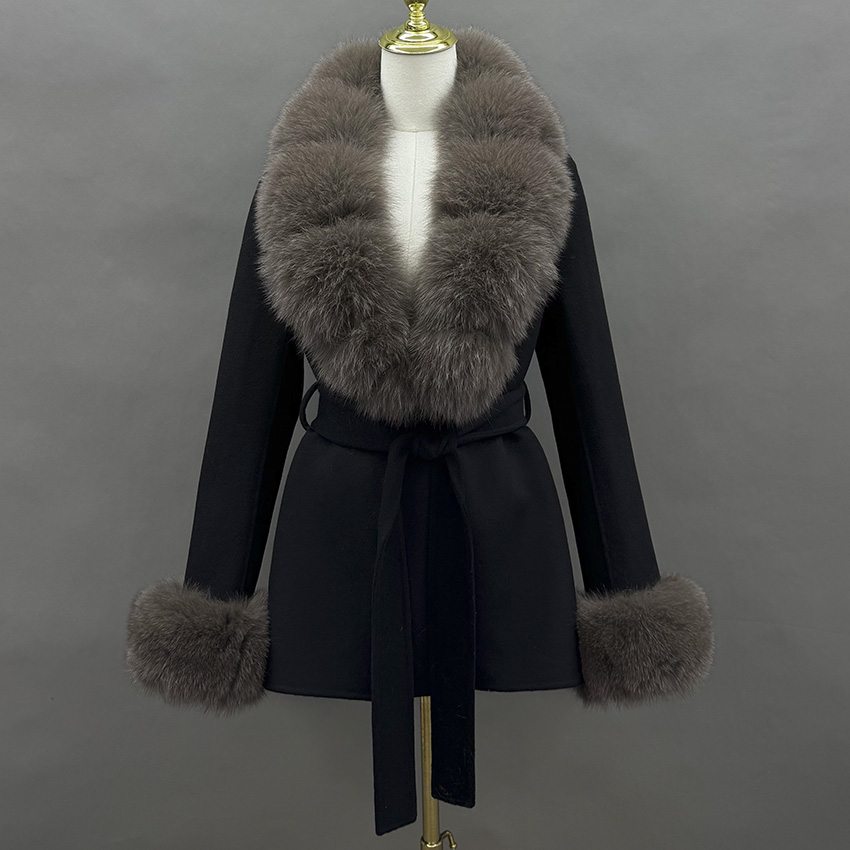 Wool Coat Peacoat - معطف صوف JANEFUR 2026 مع ياقة