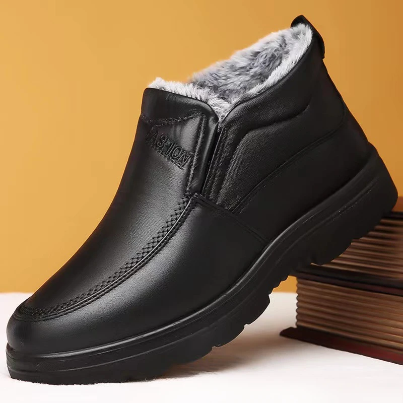 Waterproof Winter Boot - الشتاء الرجال أحذية الكاحل أفخم الدافئة