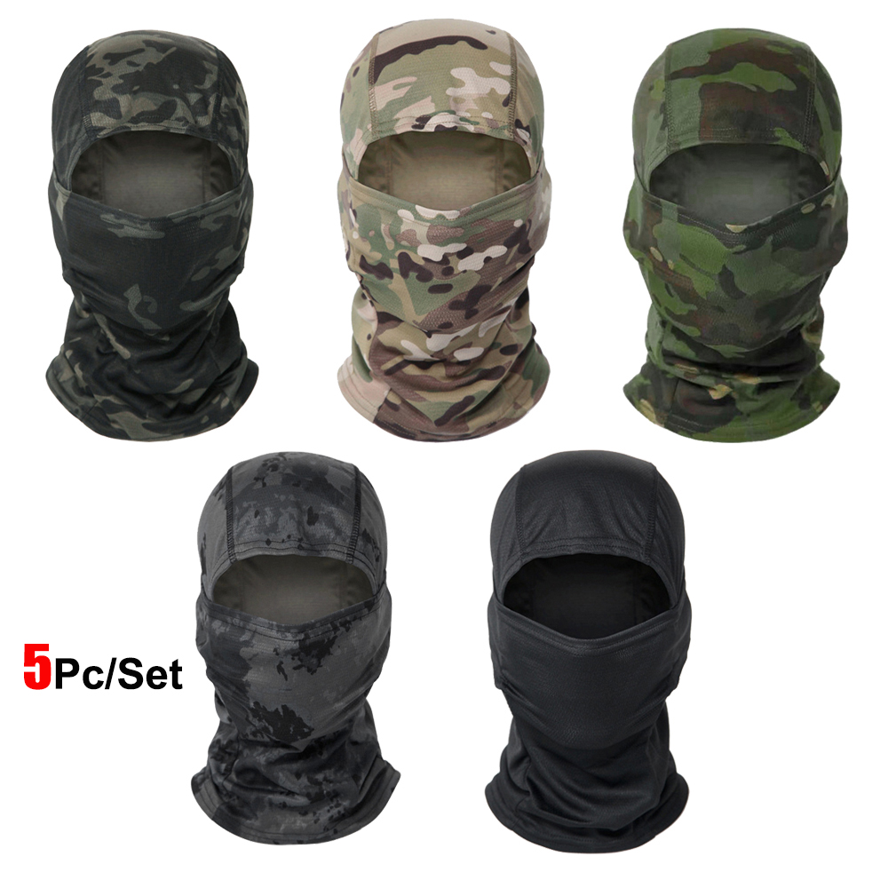 Balaclava Ski Mask - 5 قطع من أقنعة الوجه الكاملة