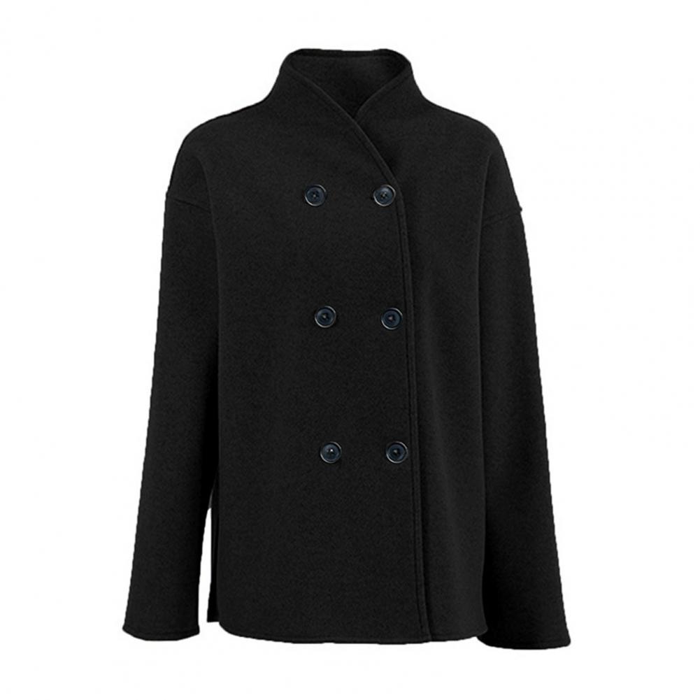 Wool Coat Peacoat - معطف نسائي شتوي قصير من الصوف