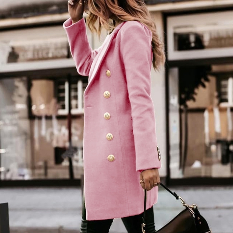 Wool Coat Peacoat - معاطف Y5GC النسائية للخريف والشتاء من