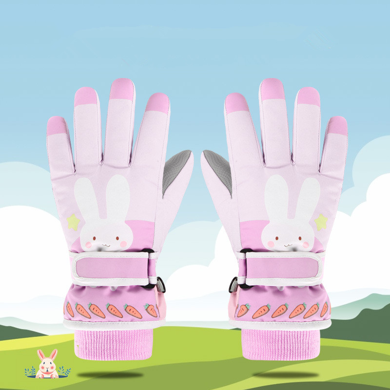 Snow Glove Insulated - قفازات التزلج على الجليد الشتوية للأطفال،