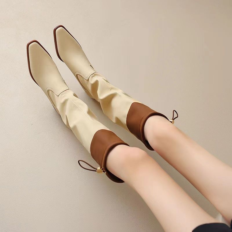 Waterproof Winter Boot - المشمش ساحة تو المرأة أحذية طويلة