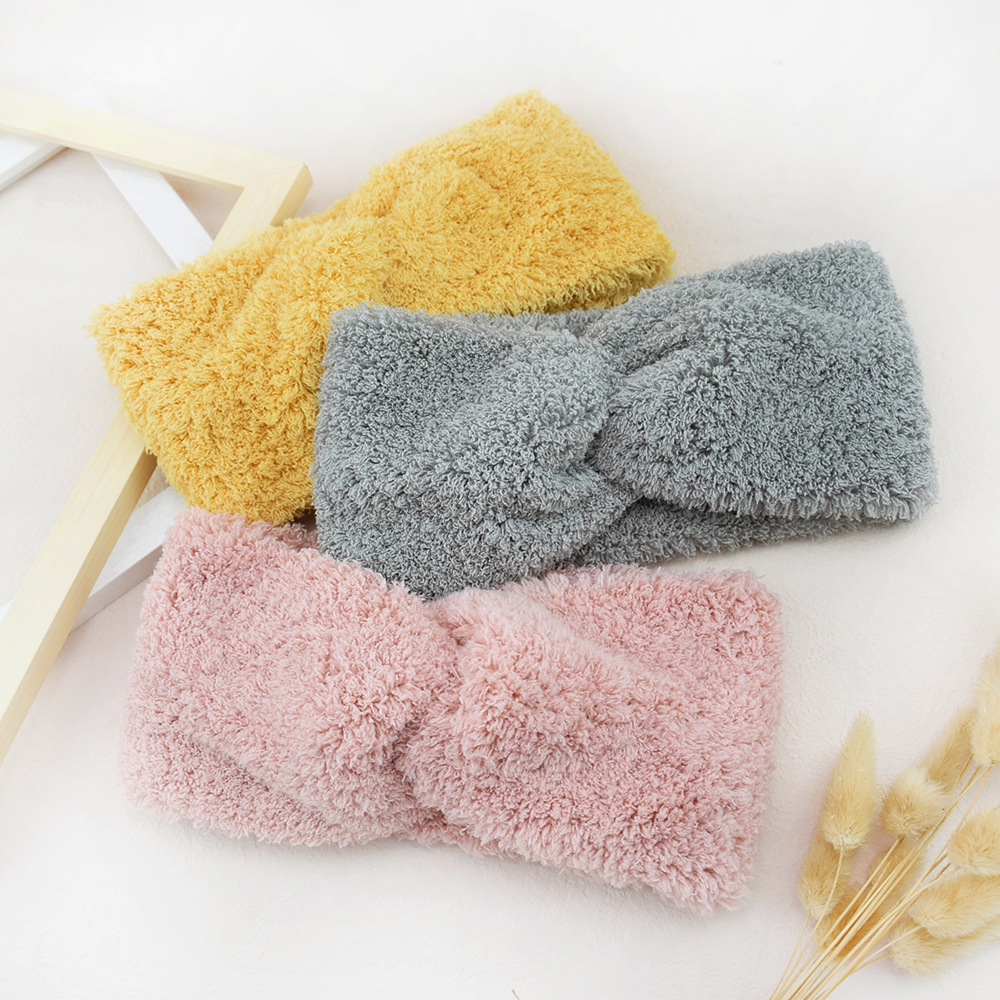 Winter Headband Fleece - جديد الصوف الصليب واسعة عقال للنساء