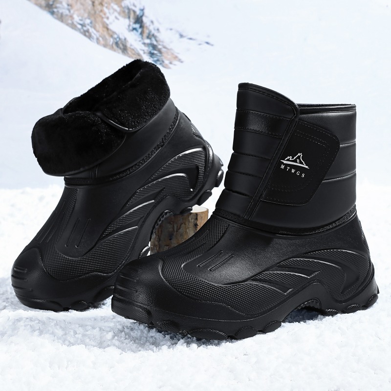 Waterproof Winter Boot - أحذية شتوية للأزواج مبطنة بالفرو السميك،