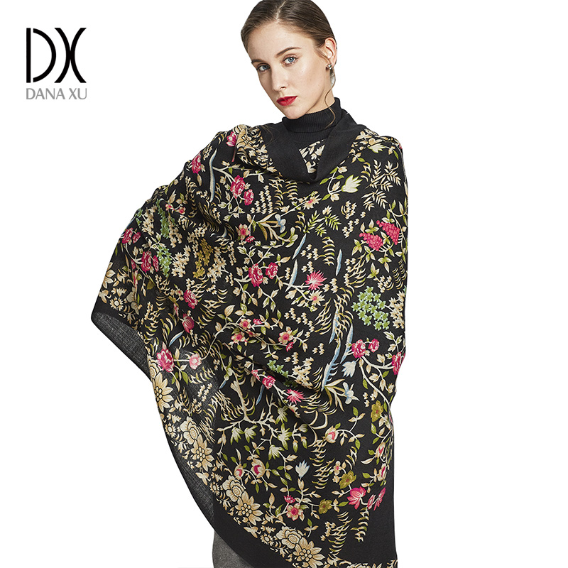 Cashmere Pashmina Wrap - العلامة التجارية الفاخرة وشاح الإناث الذكور