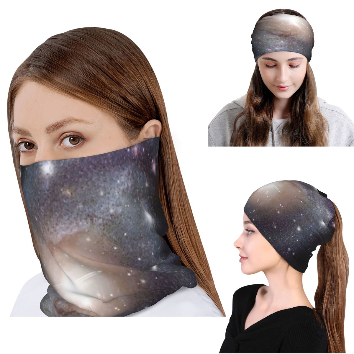 Knit Beanie Hat Warm - وشاح للرقبة من Cloak Galaxy Universe