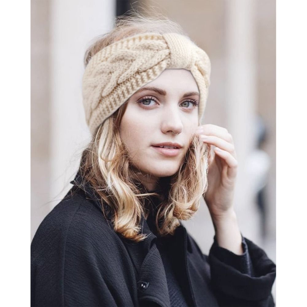 Winter Headband Fleece - الشتاء محبوك النساء Headbands رشاقته صوف