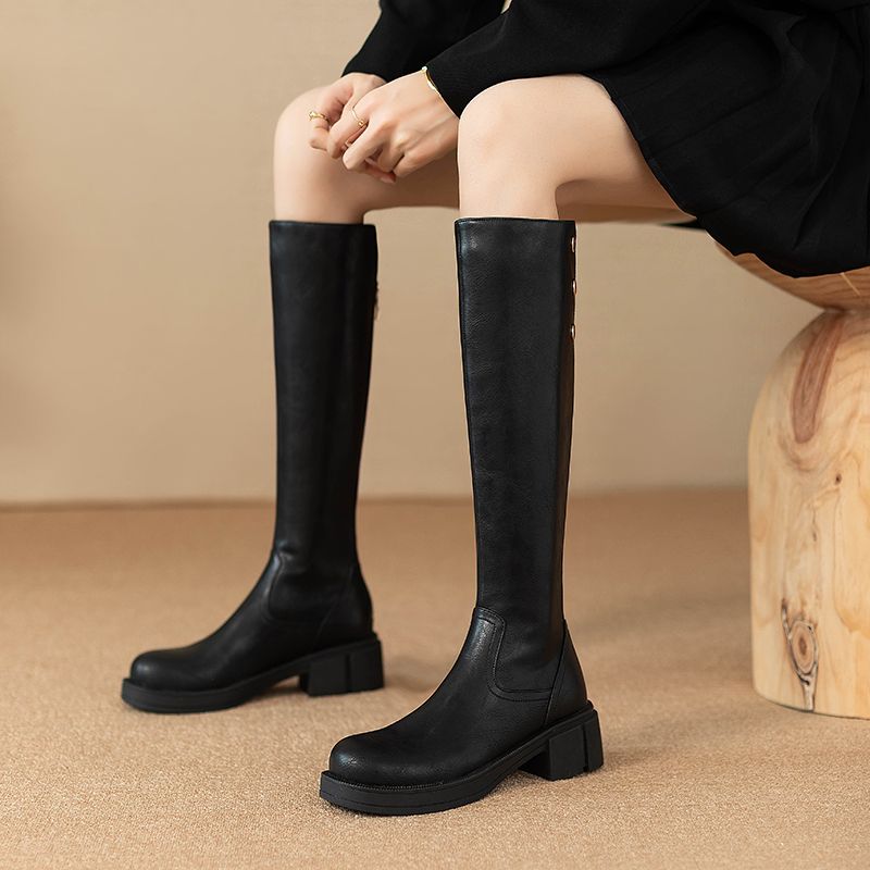 Waterproof Winter Boot - الخريف الشتاء منتصف كعب السيدات الركبة