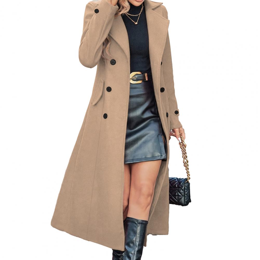 معطف شتوي طويل للنساء من الصوف - مراجعة Wool Coat Peacoat وسعره