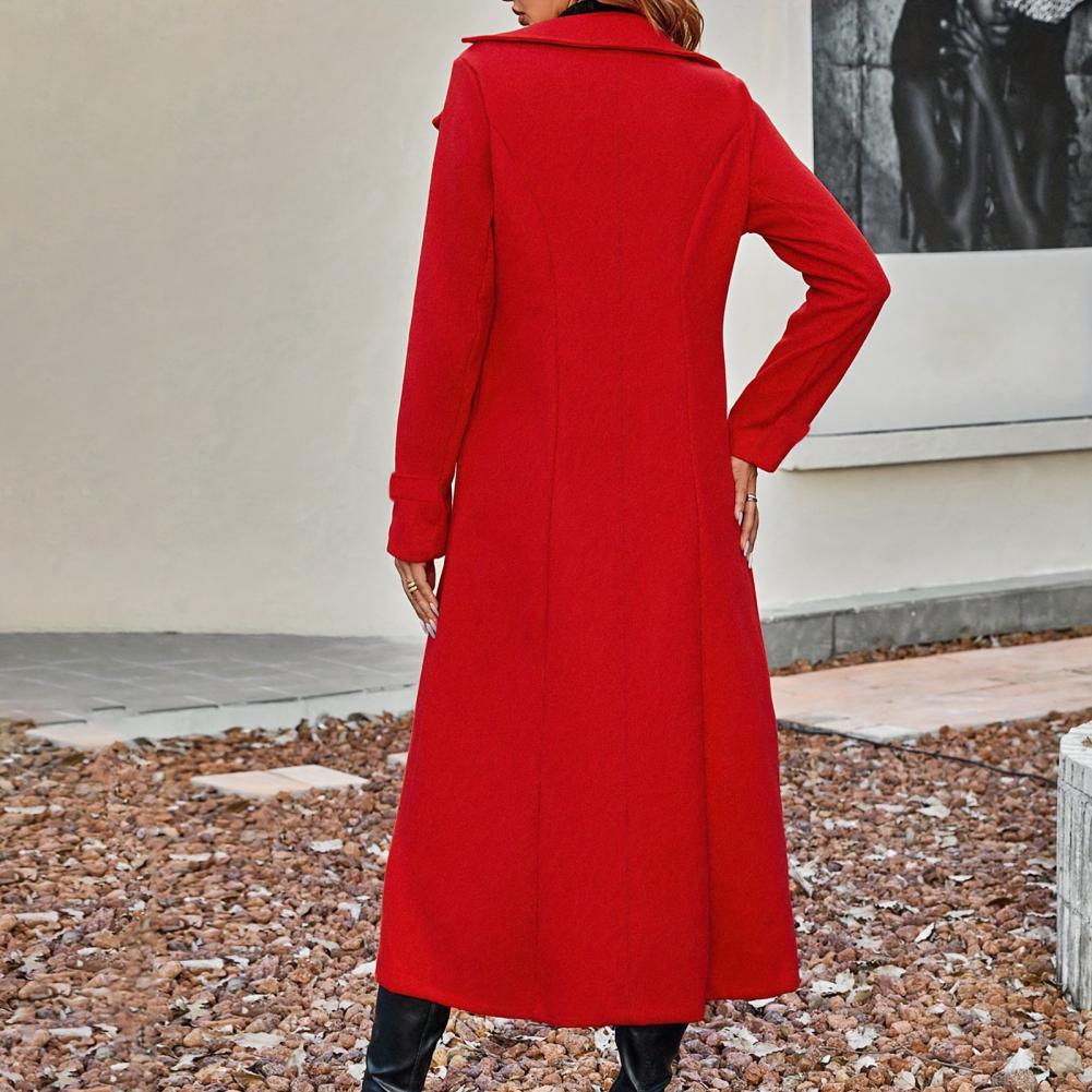 معطف نسائي طويل من الصوف بصف أ - مراجعة Wool Coat Peacoat وسعره