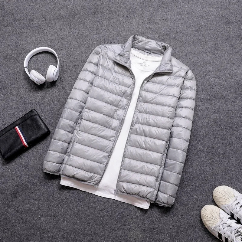 حجم كبير 7XL 11XL الرجال سترة  - مراجعة Down Jacket Packable وسعره