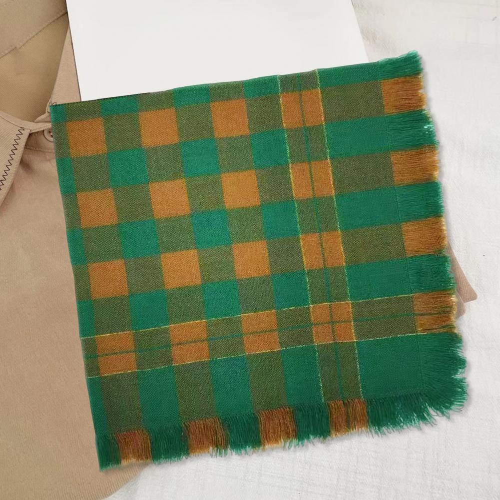 2025 وشاح مربع من الصوف شرابة  - مراجعة Wool Scarf Men وسعره