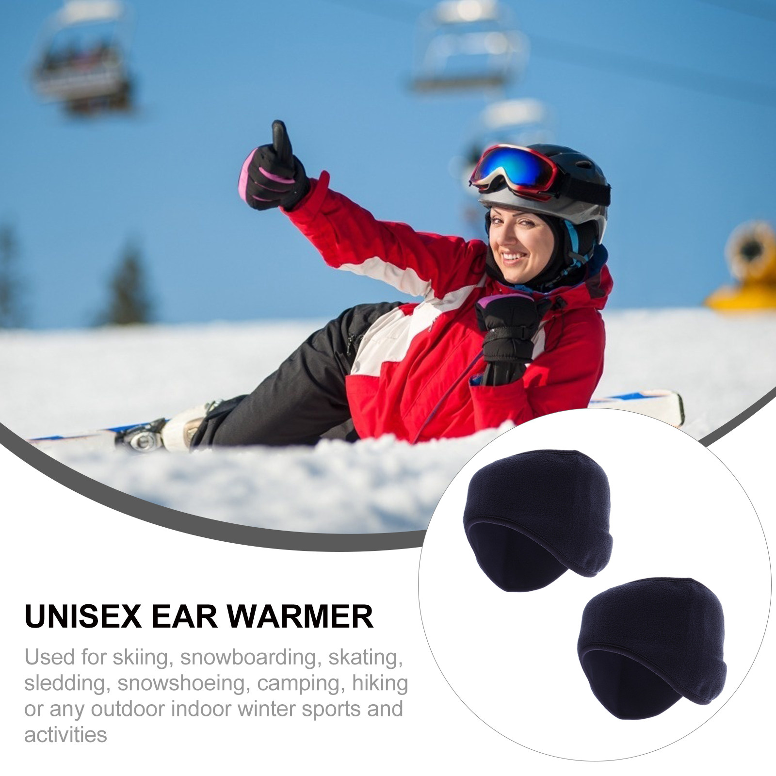 قطعتان من عصابات الرأس المقاوم - مراجعة Fleece Ear Warmer Band وسعره