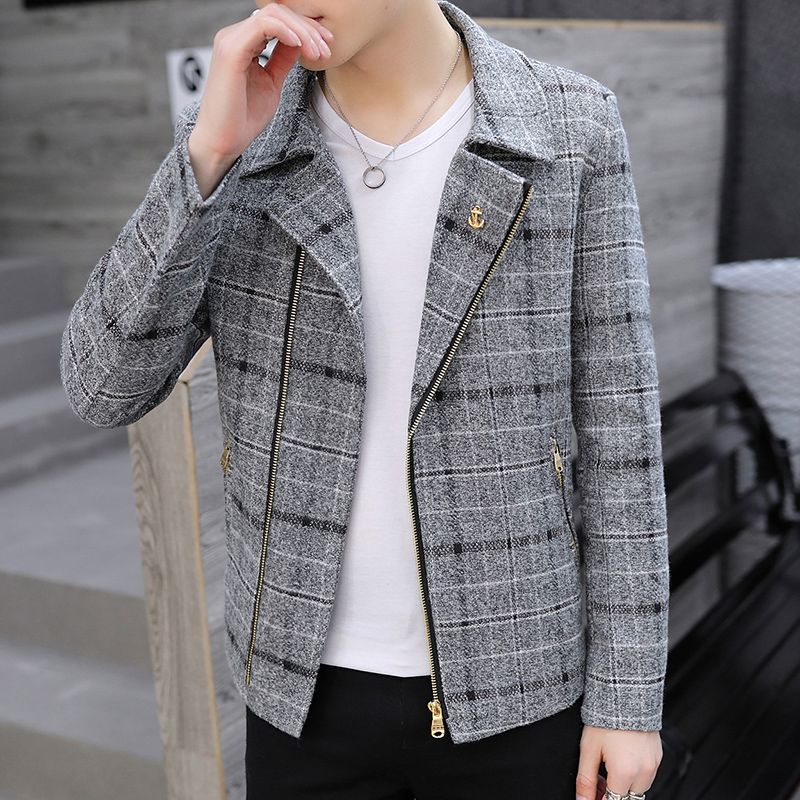 معطف رجالي قصير من مزيج الصوف، - مراجعة Wool Coat Peacoat وسعره
