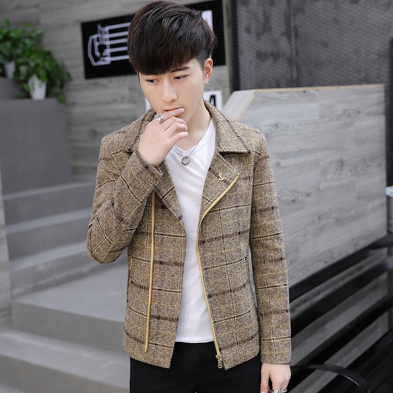 معطف رجالي قصير من مزيج الصوف، - مراجعة Wool Coat Peacoat وسعره