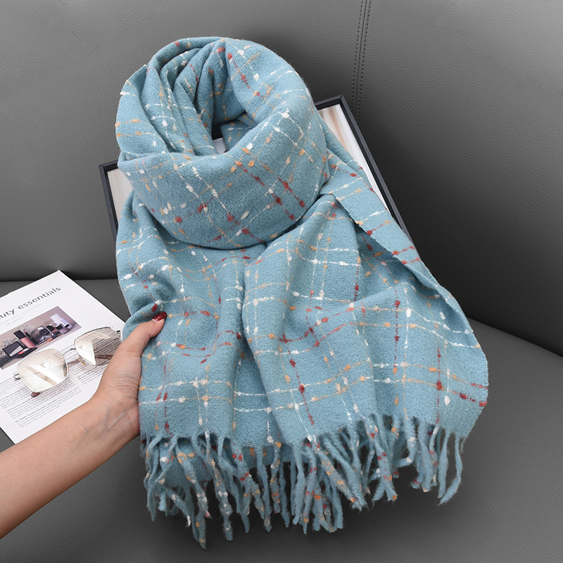 شال شتوي جديد دافئ للنساء مع ش - مراجعة Cashmere Pashmina Wrap وسعره
