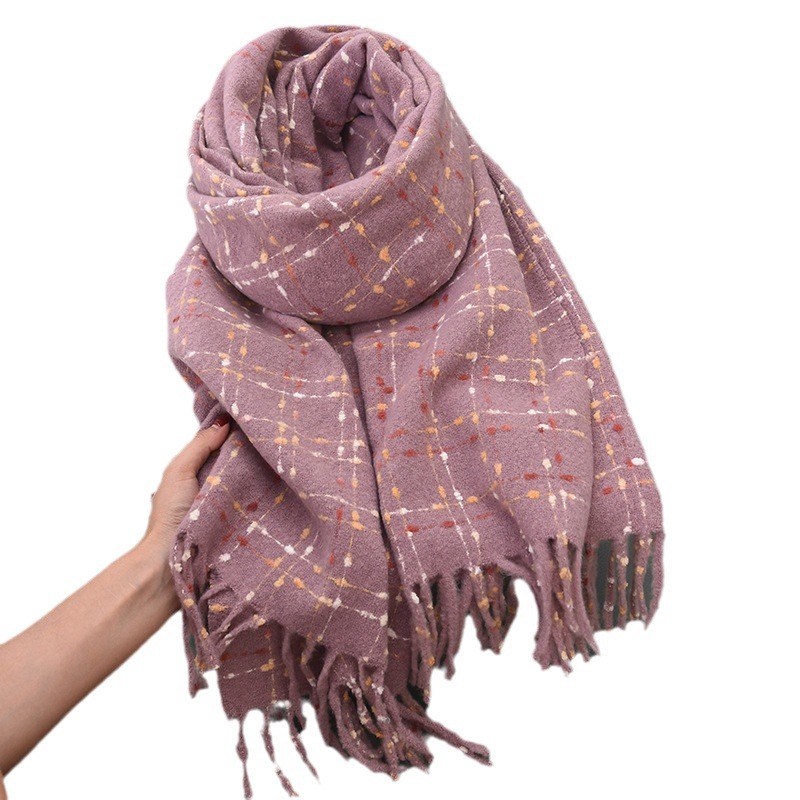شال شتوي جديد دافئ للنساء مع ش - مراجعة Cashmere Pashmina Wrap وسعره