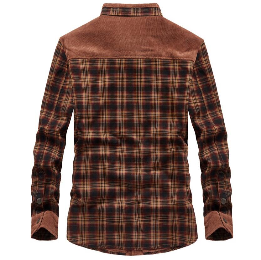 سترات رجالية شتوية مقاومة للري - مراجعة Flannel Shirt Lined وسعره