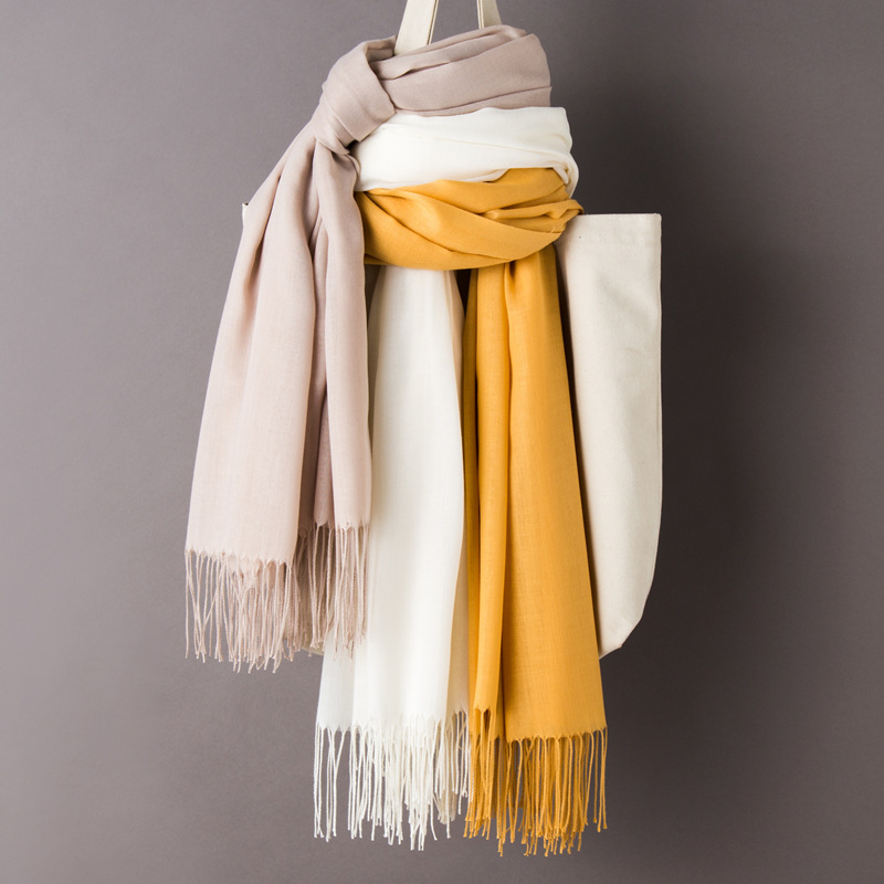 36 اللون رقيقة تقليد الكشمير ش - مراجعة Cashmere Pashmina Wrap وسعره