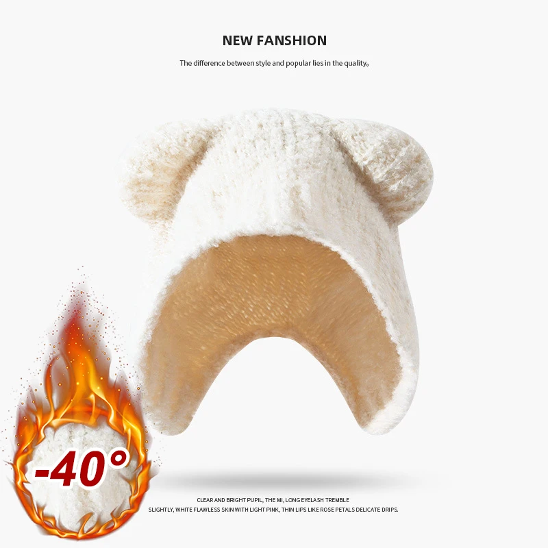 الخريف الشتاء المرأة متماسكة ق - مراجعة Knit Beanie Hat Warm وسعره