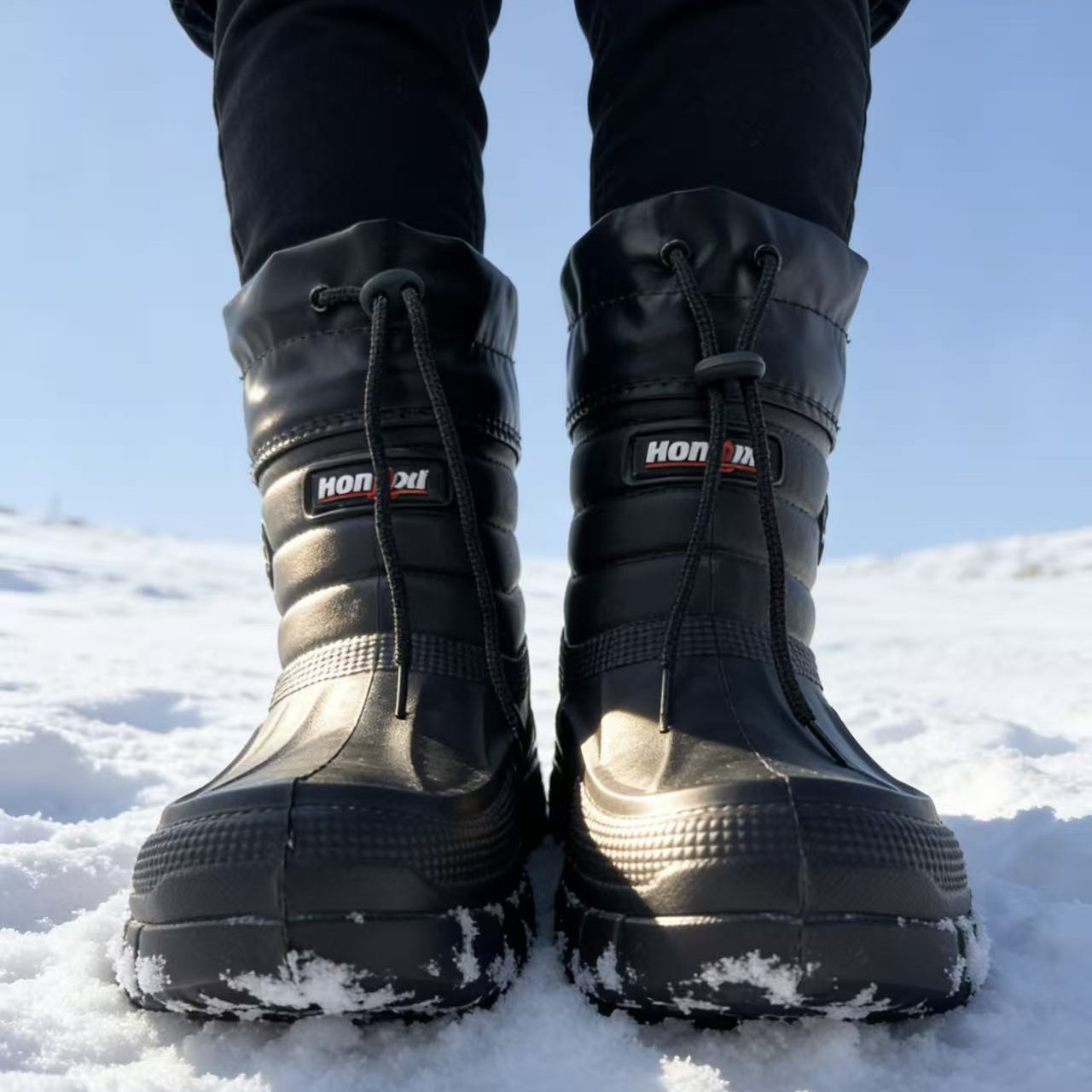أحذية ثلجية رجالية جديدة مبطنة - مراجعة Waterproof Winter Boot وسعره