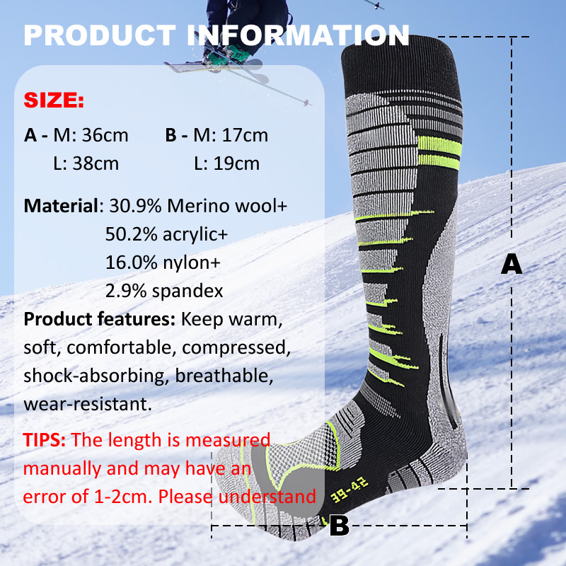 ميرينو الصوف التزلج الجوارب ال - مراجعة Thermal Sock Wool وسعره