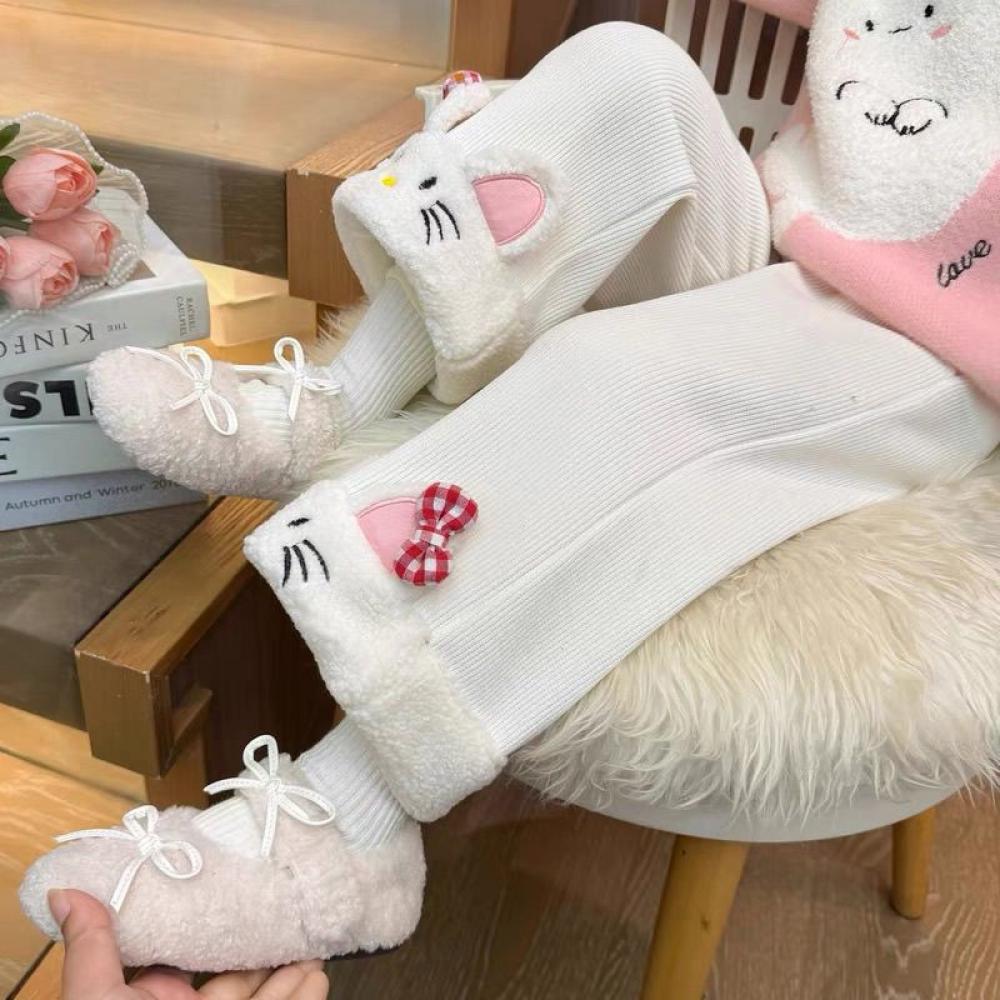 Kawaii مرحبا كيتي الفتيات Ins  - مراجعة Corduroy Pant Warm وسعره