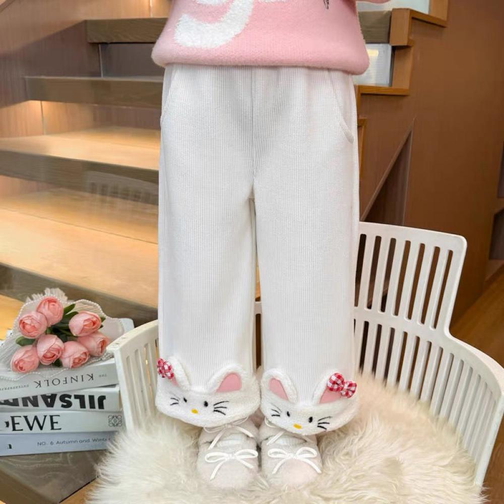 Kawaii مرحبا كيتي الفتيات Ins  - مراجعة Corduroy Pant Warm وسعره