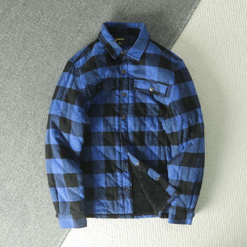 خريف شتاء الرجال منقوشة الفاني - مراجعة Flannel Shirt Lined وسعره