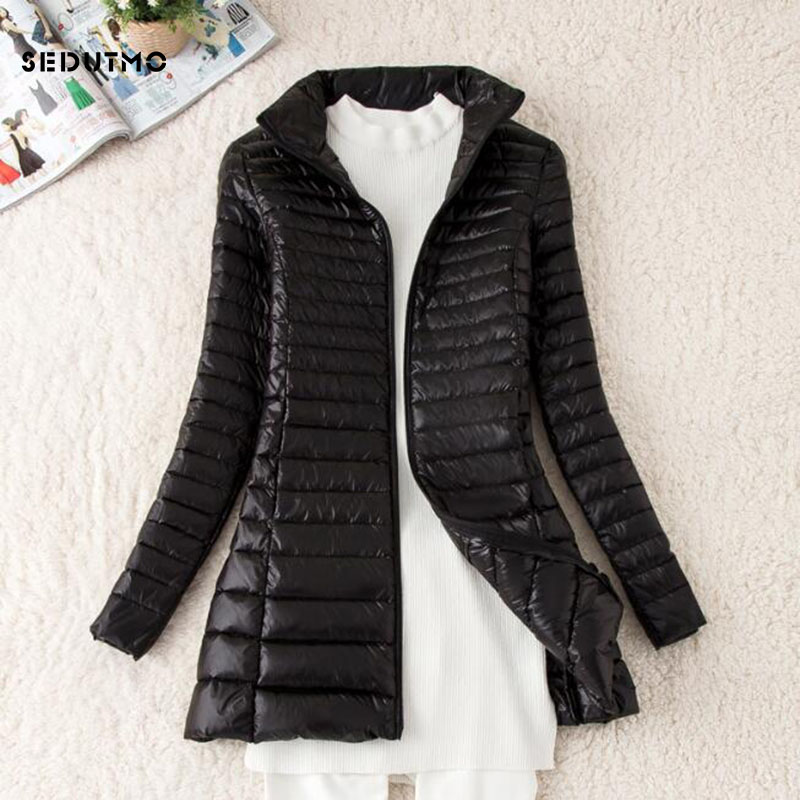 SEDUTMO الشتاء المرأة طويلة أس - مراجعة Down Jacket Packable وسعره