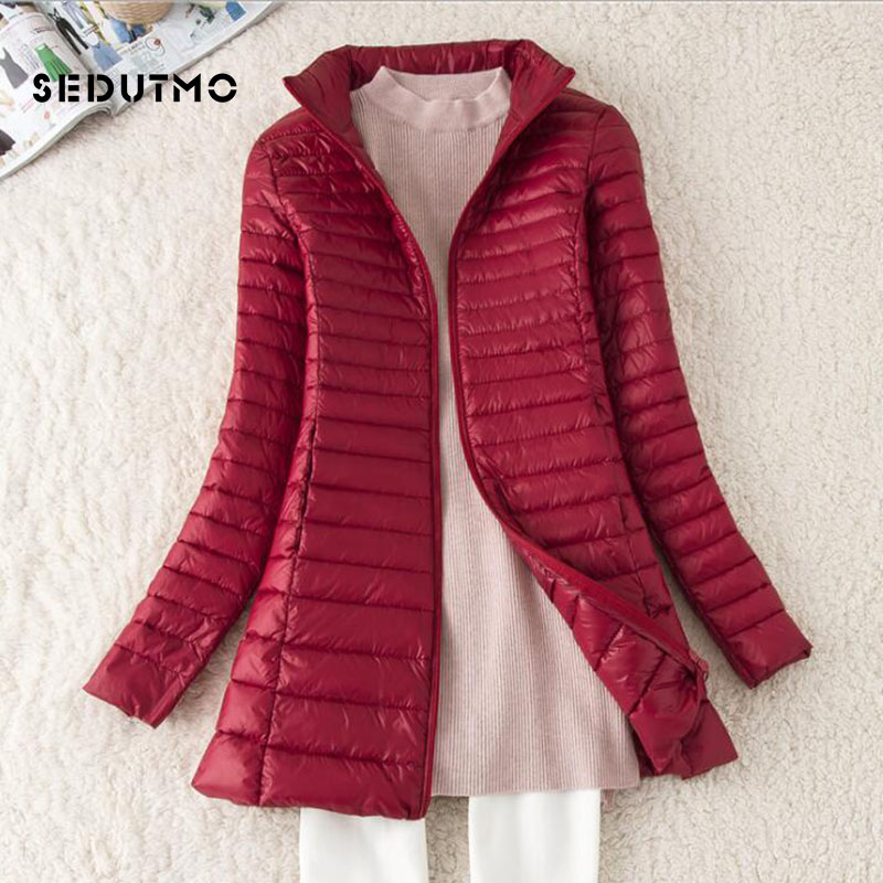 SEDUTMO الشتاء المرأة طويلة أس - مراجعة Down Jacket Packable وسعره