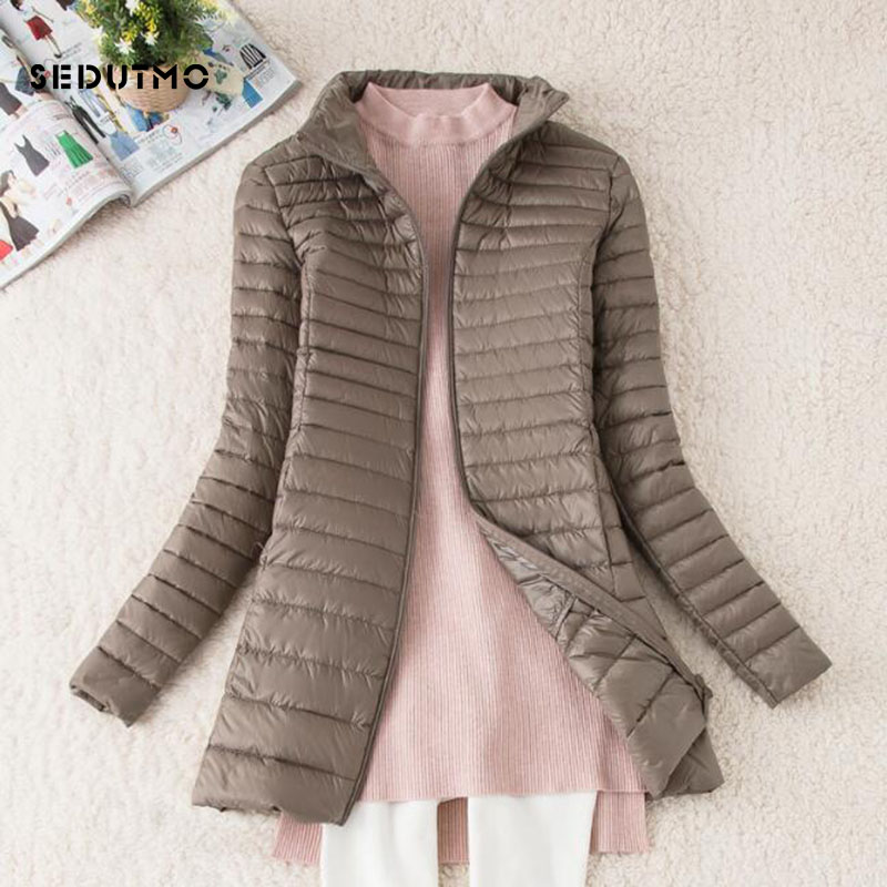 SEDUTMO الشتاء المرأة طويلة أس - مراجعة Down Jacket Packable وسعره