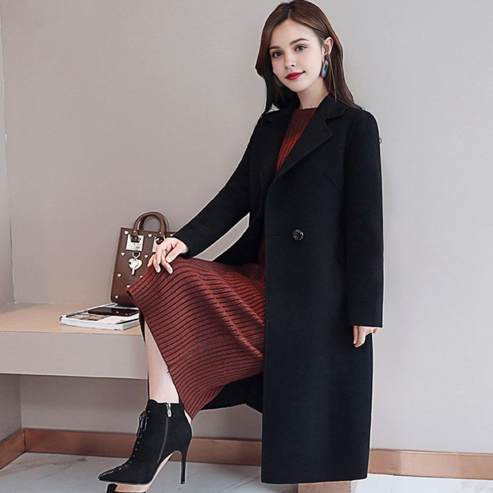 معطف نسائي صوفي بلون موحد، جاك - مراجعة Wool Coat Peacoat وسعره