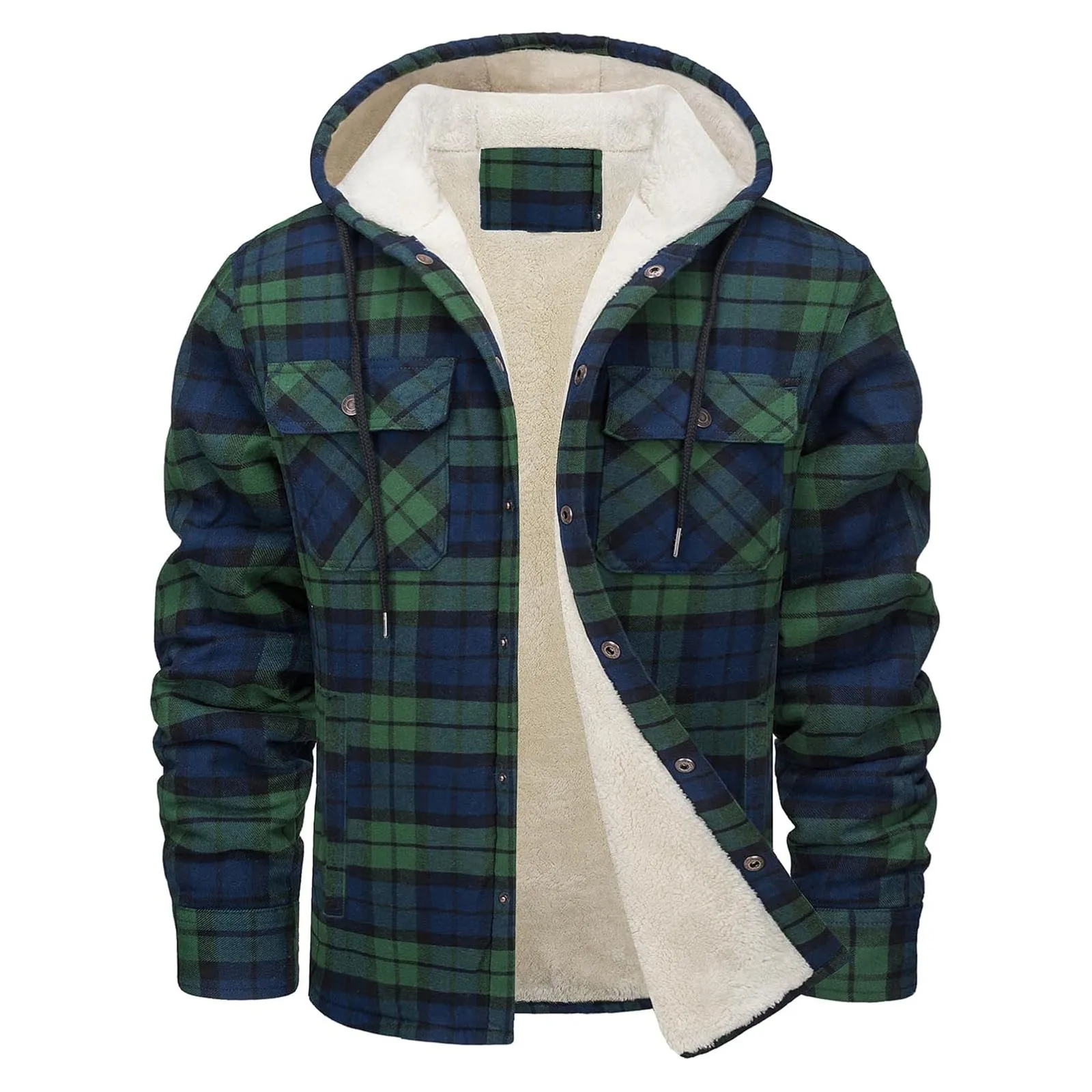 سميكة الدافئة الفانيلا مقنعين  - مراجعة Flannel Shirt Lined وسعره