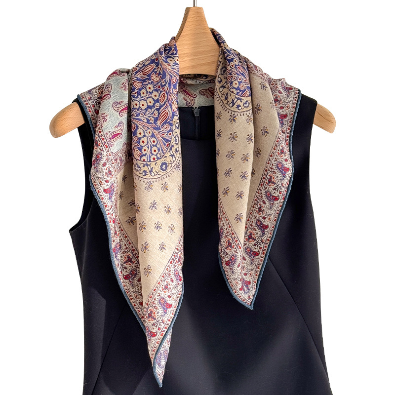 70% صوف 30% وشاح حريري حقيقي ل - مراجعة Wool Scarf Men وسعره