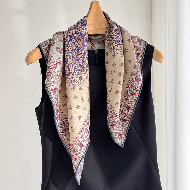 70% صوف 30% وشاح حريري حقيقي ل - مراجعة Wool Scarf Men وسعره